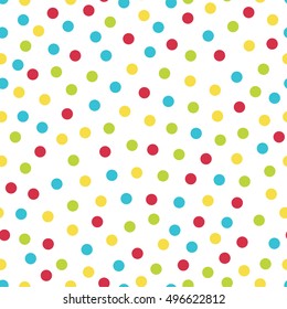 Colorful Spots Vector Seamless Stock Vector (Royalty Free) 496622812 ...