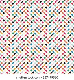 Colorful spotted and dotted print. Seamless pattern. vector.