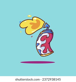 Colorful Spray Paints Vector Fun 