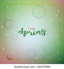 Colorful spring abstract background,light with bokeh design for poster or greeting card