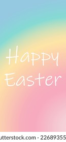 colorful spring background with Happy Easter text . abstract background with color and bright gradient. vector. vertical illustration