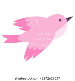 A colorful spring bird. Vector illustration.