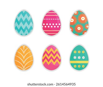 Colorful Spring Floral Easter Eggs