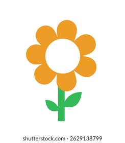 Ilustración vectorial colorida de la flor de la primavera