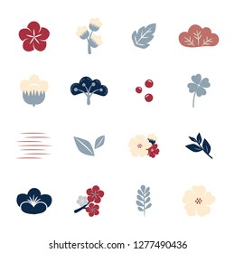 Colorful spring flowers vector collection