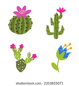 Flores primaverales coloridas. Ilustración del vector