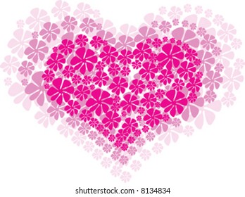 colorful spring flowers vector illustration