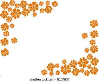 colorful spring flowers vector illustration