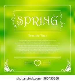 colorful spring season background