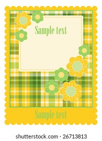 Colorful  spring stationary template