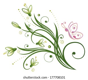 Colorful spring time decoration, snowdrop