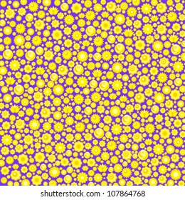 Colorful springtime flowers background, vector