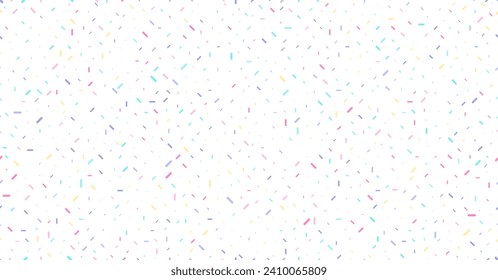 Colorful sprinkles banner background, colorful falling decorative sprinkles background