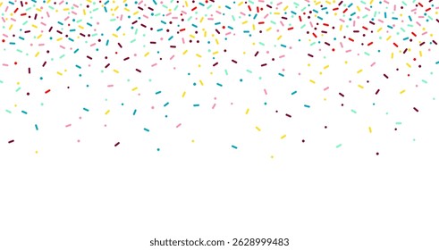 Fundo colorido do banner de polvilhas, fundo colorido de polvilhas decorativas caindo