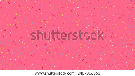 Colorful sprinkles banner background, colorful falling decorative sprinkles background