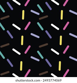 Colorful Sprinkles Seamless Pattern Background