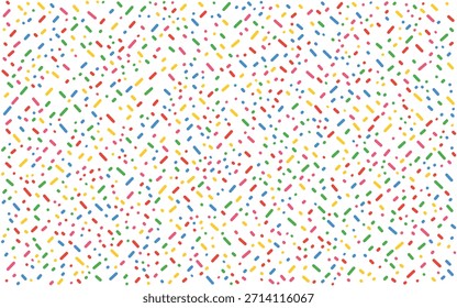 Farbige Sprinkles nahtloses Muster Hintergrundtextur für Feier und Party