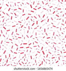 Colorful sprinkles seamless repeat vector pattern for wrapping paper,prints,fabrics.