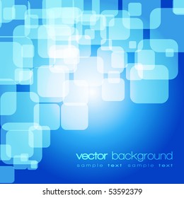 Colorful sqares vector background with text