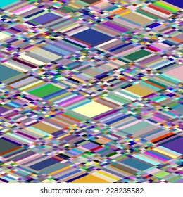 Colorful Square Abstract Background. Vector Pattern of Colored Geometric Shapes