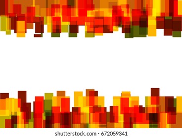 Colorful square abstract background. Vector illustration