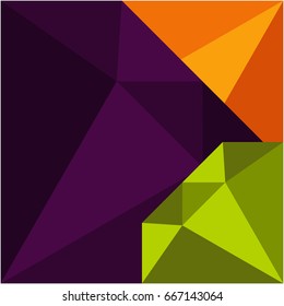 Colorful square background with diamond concept.
