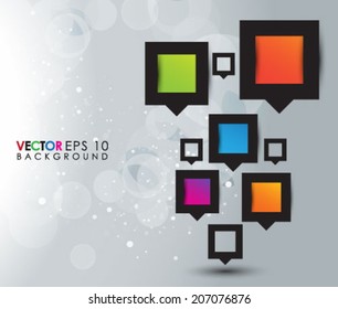 Colorful Square Background EPS 10