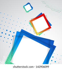 Colorful Square blank background