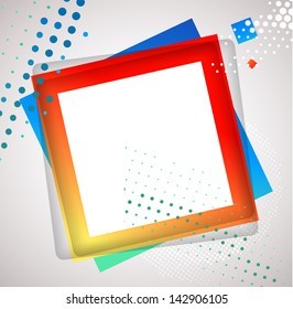 Colorful Square blank background