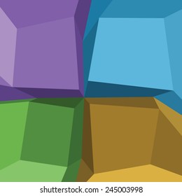 colorful square blank background