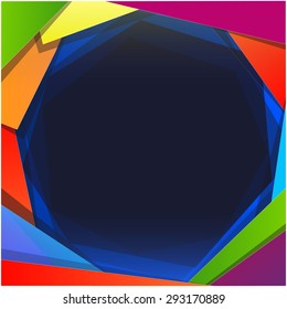 Colorful Square blank background Design Concept