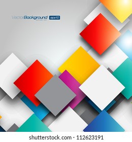Colorful Square blank background - Vector Design Concept