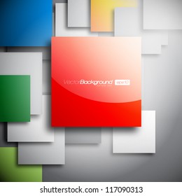 Colorful Square blank background - Vector Design Concept