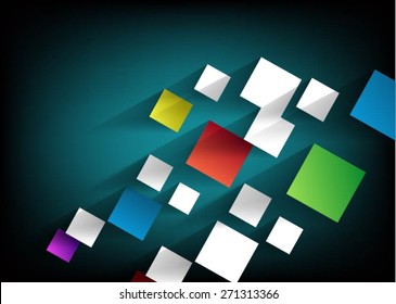 Colorful Square blank background - Vector Design Concept