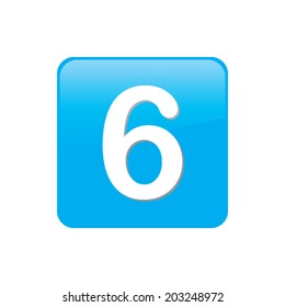 Colorful square buttons for website or app - 6