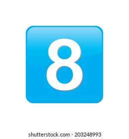 Colorful square buttons for website or app - 8
