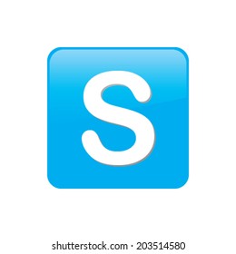 Colorful square buttons for website or app - S