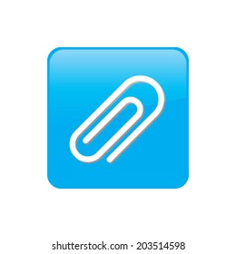 Colorful square buttons for website or app - Paper Clip