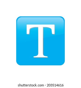 Colorful square buttons for website or app - Text Icon