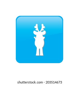 Colorful square buttons for website or app - Reindeer