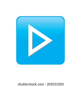Colorful square buttons for website or app - Play