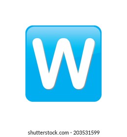 Colorful square buttons for website or app - W