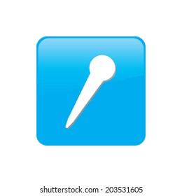 Colorful square buttons for website or app - Microphone