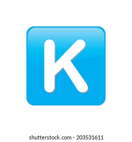 Colorful square buttons for website or app - K