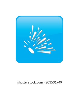 Colorful square buttons for website or app - Explosion