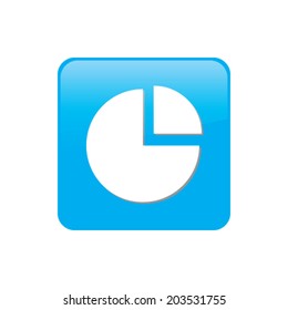 Colorful square buttons for website or app - Pie Chart