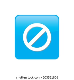 Colorful square buttons for website or app - Stop Sign