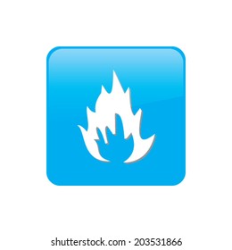 Colorful square buttons for website or app - Flames