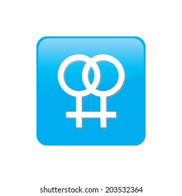 Colorful square buttons for website or app - Lesbian