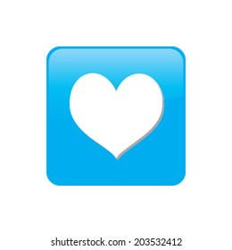 Colorful square buttons for website or app - Poker - Hearts